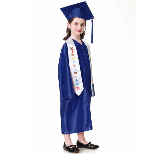 Antsoldier Preschool Kindergarten Graduation Cap and Gown 2023 Stoles Set Sash Class 2023 2024 Tassel, Certificate, Sticker