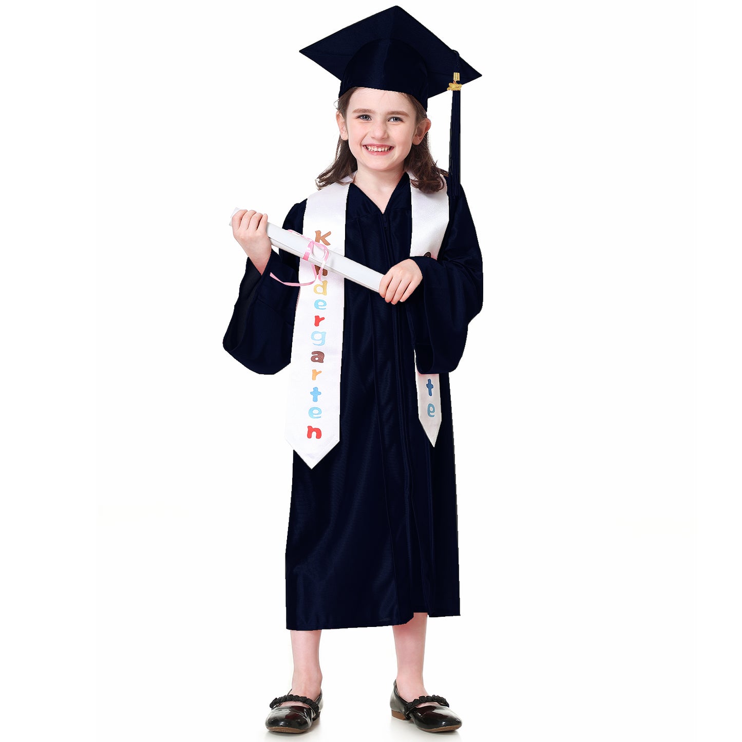 Antsoldier Preschool Kindergarten Graduation Cap and Gown 2023 Stoles Set Sash Class 2023 2024 Tassel, Certificate, Sticker