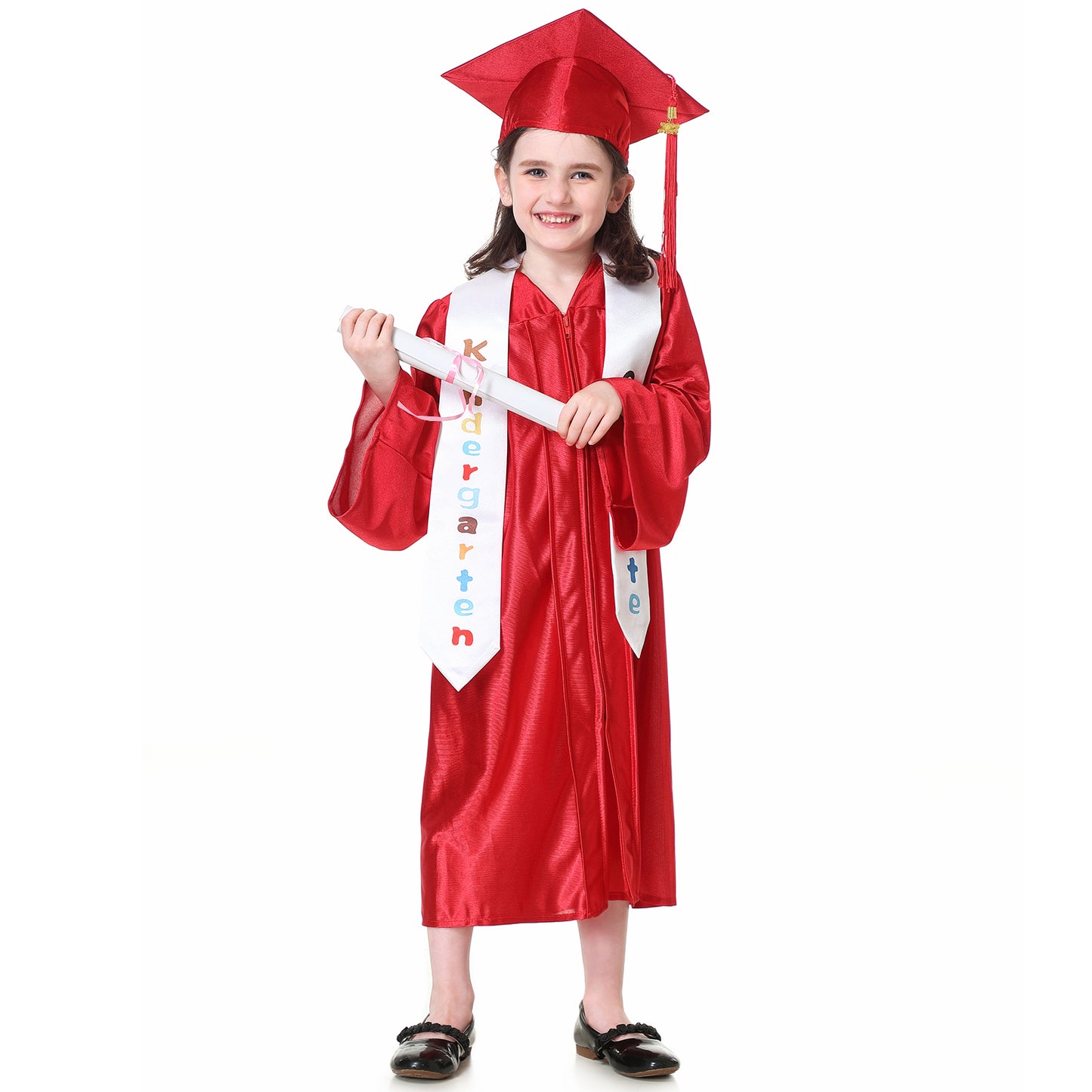 Antsoldier Preschool Kindergarten Graduation Cap and Gown 2023 Stoles Set Sash Class 2023 2024 Tassel, Certificate, Sticker