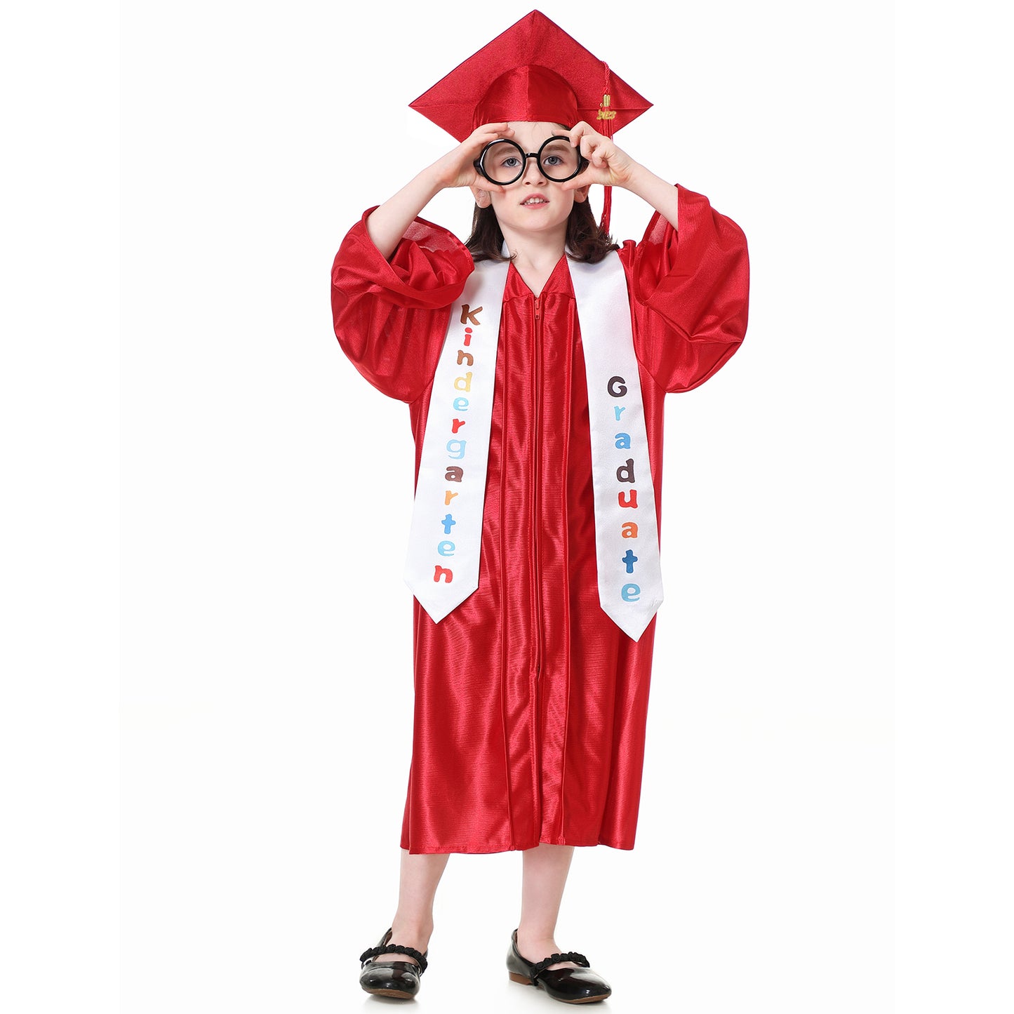 Antsoldier Preschool Kindergarten Graduation Cap and Gown 2023 Stoles Set Sash Class 2023 2024 Tassel, Certificate, Sticker