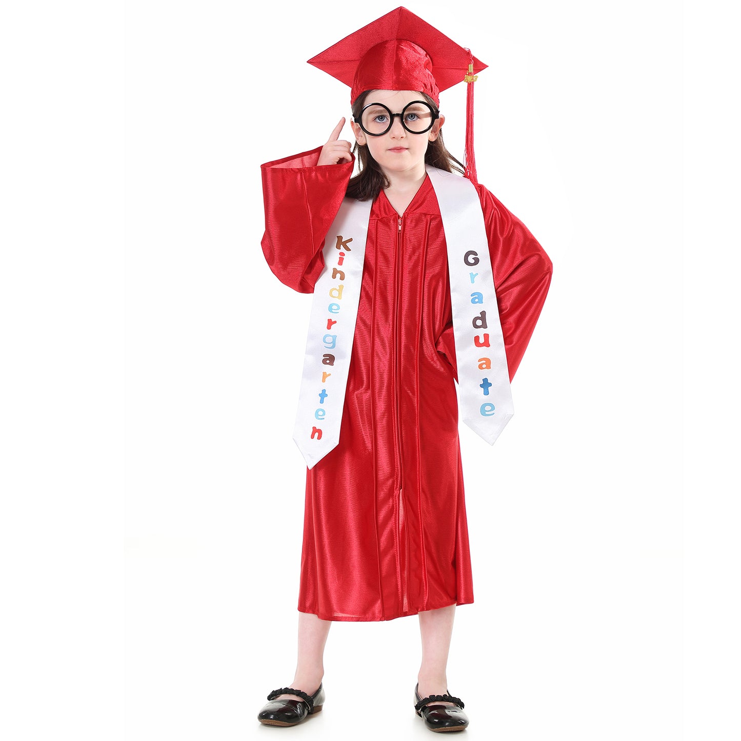 Antsoldier Preschool Kindergarten Graduation Cap and Gown 2023 Stoles Set Sash Class 2023 2024 Tassel, Certificate, Sticker