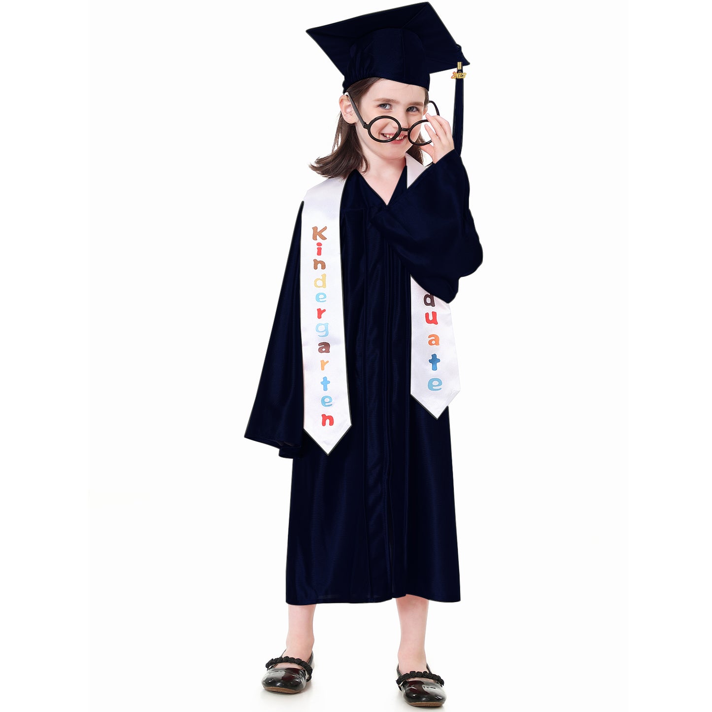 Antsoldier Preschool Kindergarten Graduation Cap and Gown 2023 Stoles Set Sash Class 2023 2024 Tassel, Certificate, Sticker