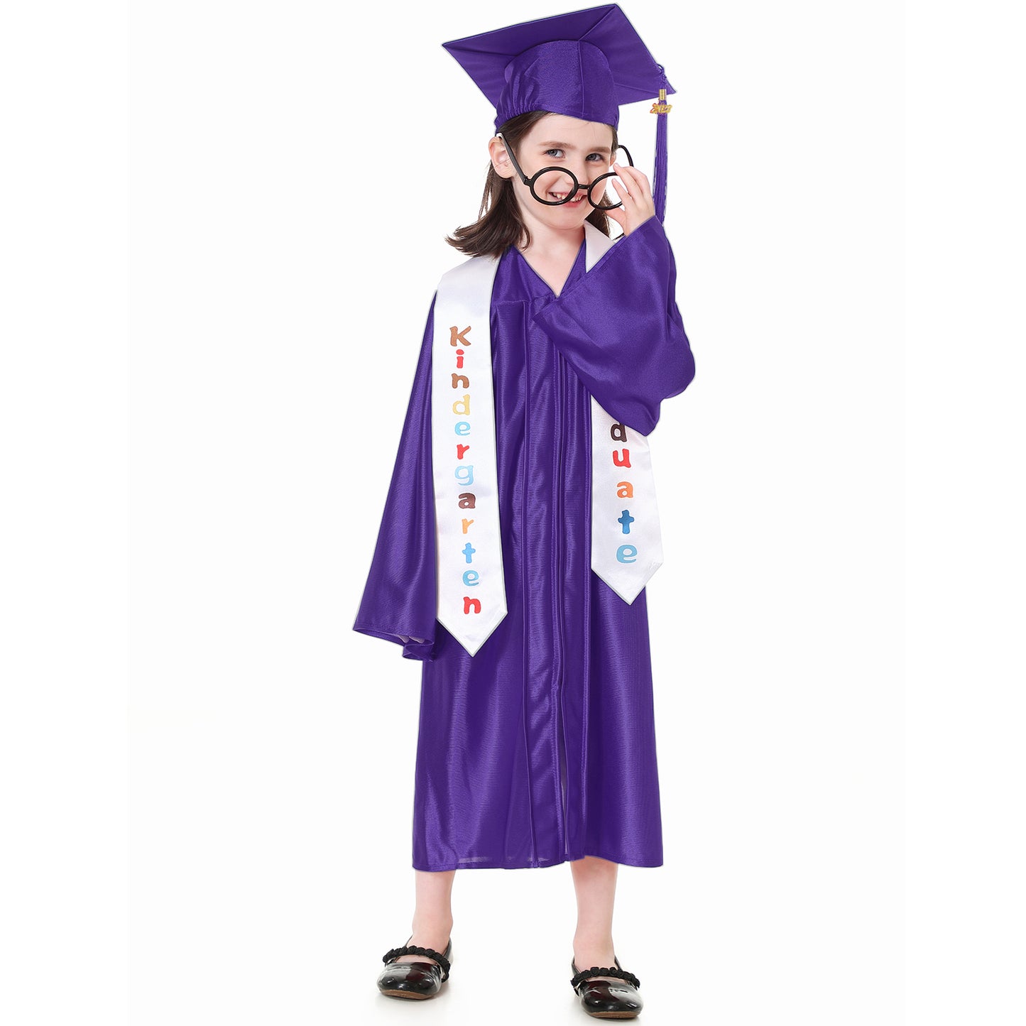 Antsoldier Preschool Kindergarten Graduation Cap and Gown 2023 Stoles Set Sash Class 2023 2024 Tassel, Certificate, Sticker