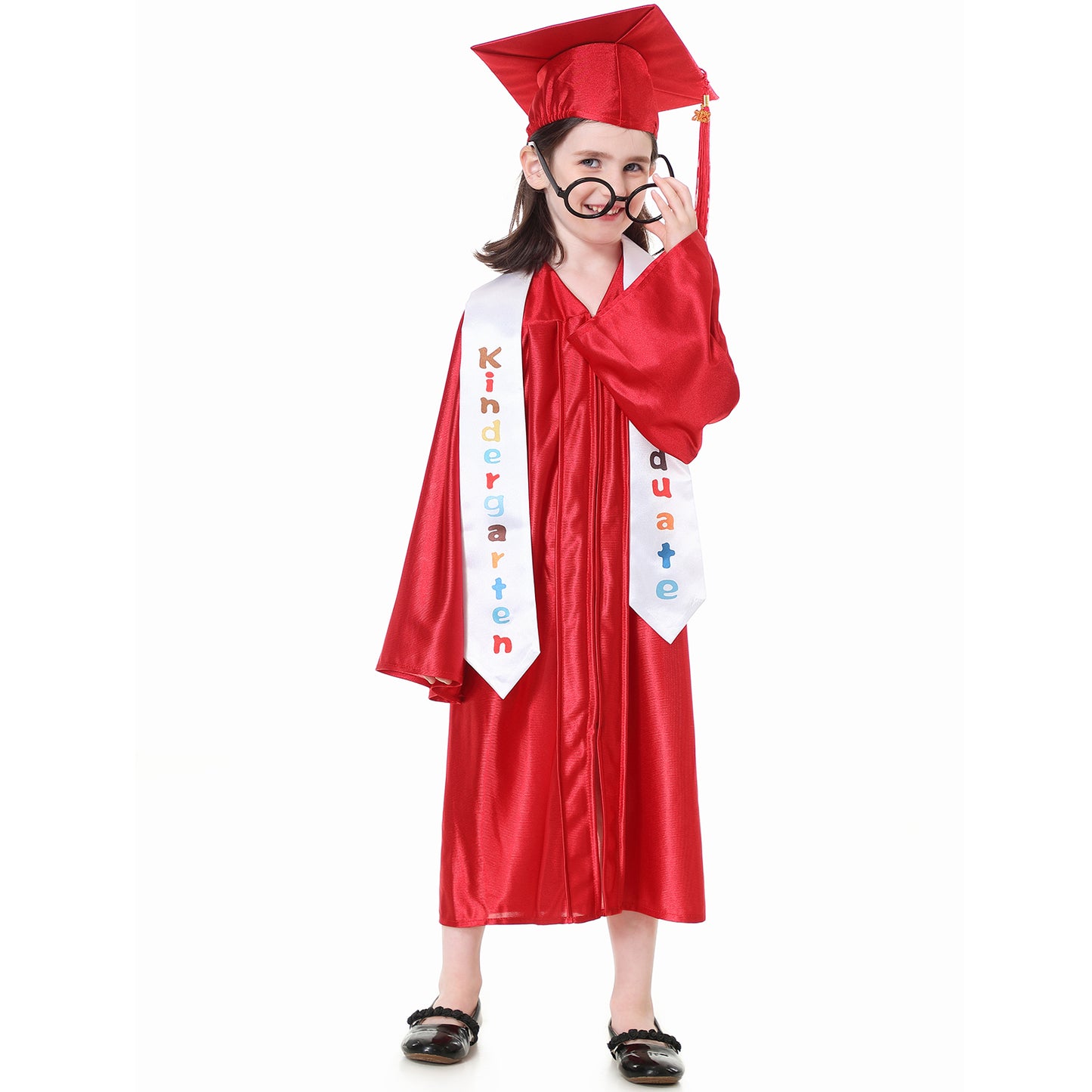 Antsoldier Preschool Kindergarten Graduation Cap and Gown 2023 Stoles Set Sash Class 2023 2024 Tassel, Certificate, Sticker