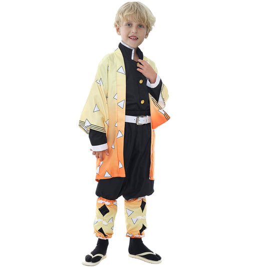 Cosplay Costume Kimono Outfits Christmas Uniform Thanksgiving Day Cape for Kids Boys and Men