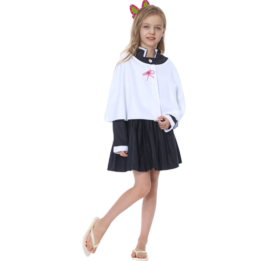 Cosplay Costume Kimono Cosplay Outfits Chriatmas Uniform Thanksgiving Day Cape for Kids Girls and Women