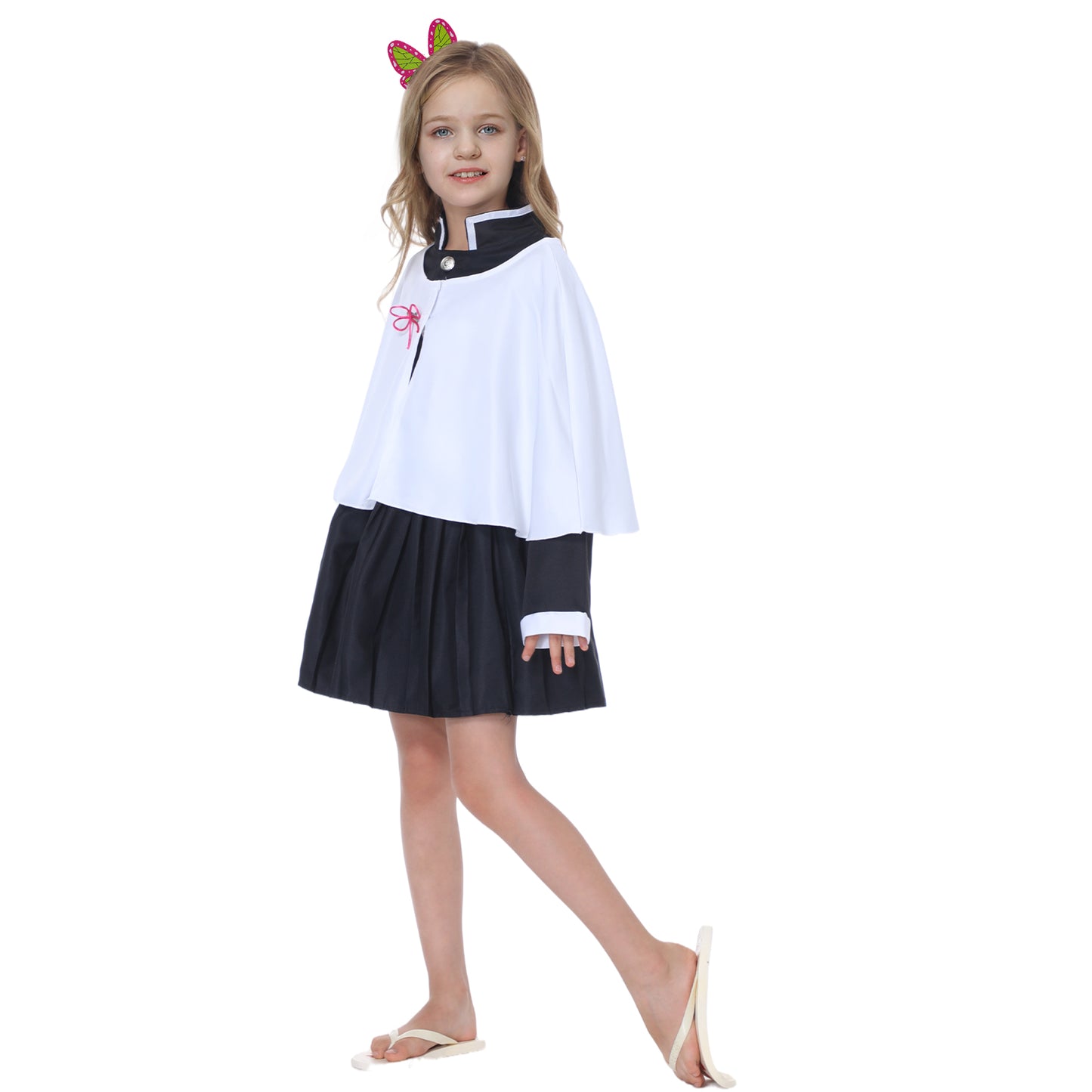 Cosplay Costume Kimono Cosplay Outfits Chriatmas Uniform Thanksgiving Day Cape for Kids Girls and Women