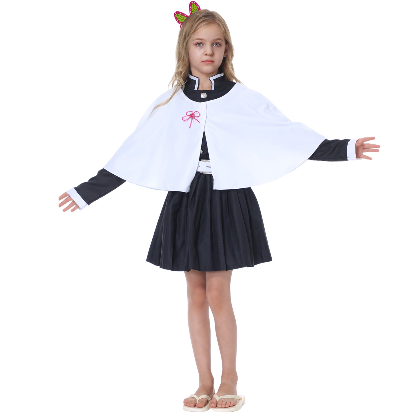 Cosplay Costume Kimono Cosplay Outfits Chriatmas Uniform Thanksgiving Day Cape for Kids Girls and Women