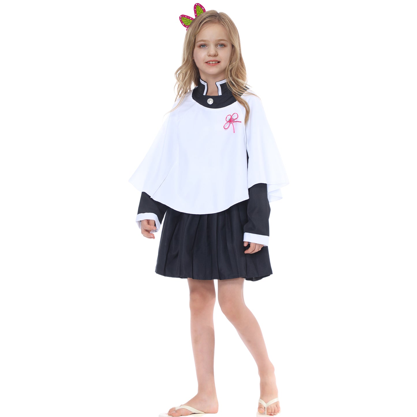 Cosplay Costume Kimono Cosplay Outfits Chriatmas Uniform Thanksgiving Day Cape for Kids Girls and Women